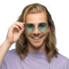 Okulary imprezowe Hippie XL zielone