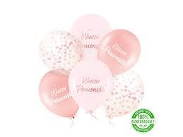 Balony biodegradowalne Wieczór Panieński rose gold Balony biodegradowalne Wieczór Panieński rose gold