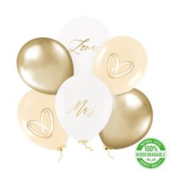 Balony lateksowe Mąż/Żona 12 cali 6 szt. zestaw