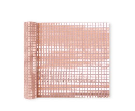 Bieżnik na stół kwadratowe cekiny rose gold 275 x Bieżnik na stół kwadratowe cekiny rose gold 275 x