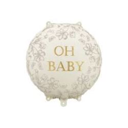Balon foliowy pastylka Oh Baby, 35x35 cm