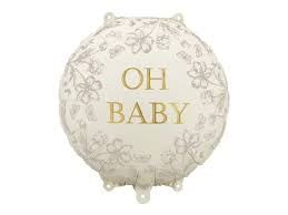 Balon foliowy pastylka Oh Baby, 35x35 cm