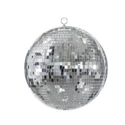 Kula lustrzana disco, srebrny, 40 cm