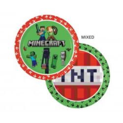 Talerzyki papierowe Minecraft 23cm