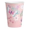 Kubecyki papierowe motylki 250ml/8szt