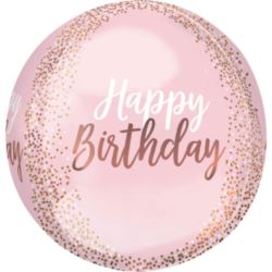 Orbz Rose Gold Blush Birthday Balon foliowy G20 za