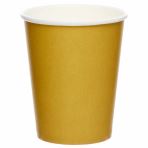 Kubki papierowe złoty chrom 237ml