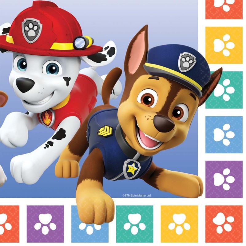 Serwetki Paw Patrol 2022 33 x 33 cm Serwetki Paw Patrol 2022 33 x 33 cm