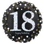 Balon foliowy holograficzny 18 lat, 43cm