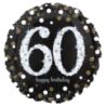 Balon foliowy holograficzny 60 lat, 43cm