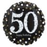 Balon foliowy holograficzny 50 lat, 43cm