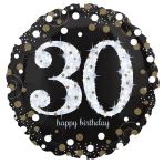 Balon foliowy holograficzny 30 lat, 43cm