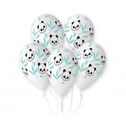 Balony Premium Hel Panda i bambus, 13 cali / 5 szt
