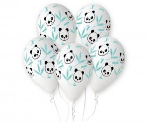 Balony Premium Hel Panda i bambus, 13 cali / 5 szt Balony Premium Hel Panda i bambus, 13 cali / 5 szt