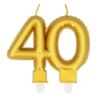 Złota świeczka 40 lat, 8cm