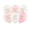 Balony 30 cm, Welcome Baby, mix różowy