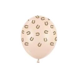 Balony 30 cm, Podkowy, alabastrowy