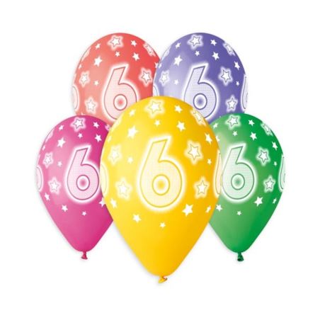 Balony Premium Hel z nadr 6, 13 cali/ 5 szt.