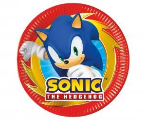 Talerzyki papierowe Sonic 20cm/8szt.