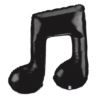 Balon Grabo 40'' Music Nute Doble Black Nutka