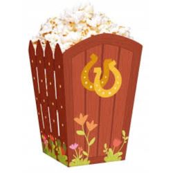 Pudełko na popcorn Koniki 8,5 x 13,5 cm 6 szt.