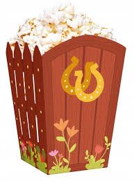 Pudełko na popcorn Koniki 8,5 x 13,5 cm 6 szt. Pudełko na popcorn Koniki 8,5 x 13,5 cm 6 szt.