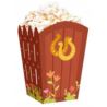 Pudełko na popcorn Koniki 8,5 x 13,5 cm 6 szt.
