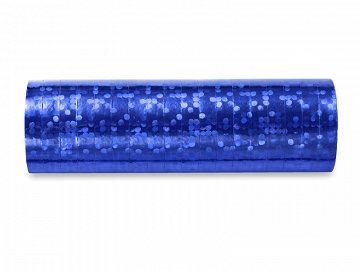 Serpentyny holograficzne, niebieski, 3,8m