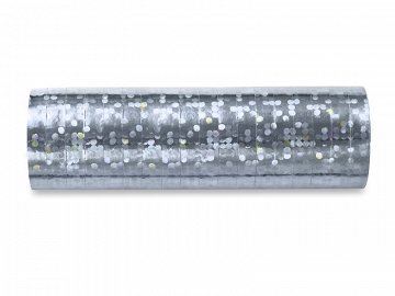 Serpentyna holograficzna, srebrny 3,8 m