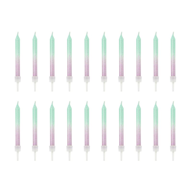 Świeczki urodzinowe ombre, 6cm Świeczki urodzinowe ombre, 6cm