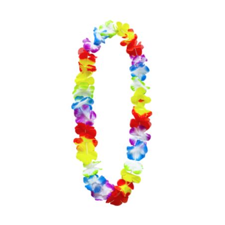 Naszyjnik hawajski, kolorowy tęczowy, 100 cm