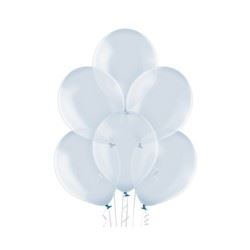 Balony przeźroczyste Niebieskie 30 cm, 100 szt.