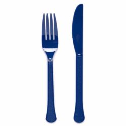 Sztucce plastik Blueberry 24 czesci