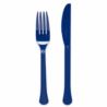 Sztucce plastik Blueberry 24 czesci