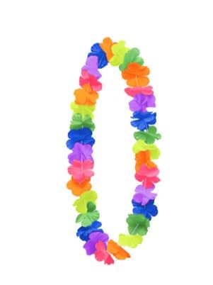 Naszyjnik hawajski Plumeria kolorowy 100cm
