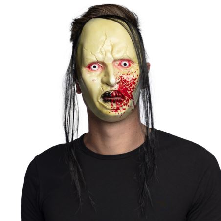 Maska Horror creep z włosami