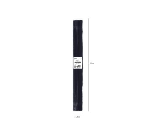 Organza gładka czarna 0,36x9m Organza gładka czarna 0,36x9m