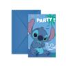 Zaproszenia z kopertami Stitch 6 szt.