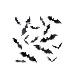 Halloween naklejki na ścianę 3D Nietoperze 60 szt.