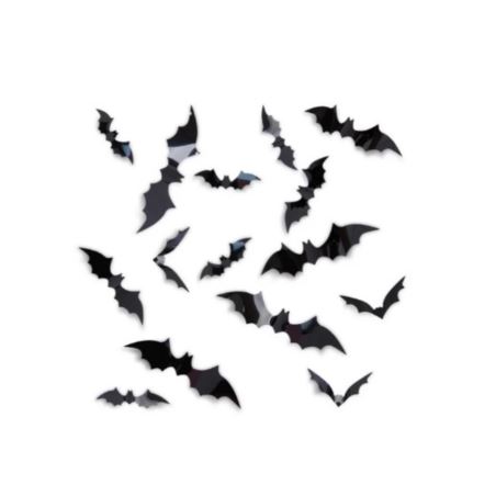 Halloween naklejki na ścianę 3D Nietoperze 60 szt.