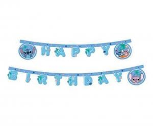 Banner Stitch & Angel Disney - Happy Birthday Banner Stitch & Angel Disney - Happy Birthday