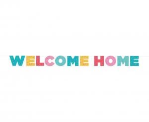 Girlanda papierowa Welcome home, 250 cm