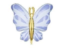 Balon foliowy Motyl, 69x69 cm, błękit Balon foliowy Motyl, 69x69 cm, błękit