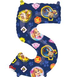 Mid Size Paw Patrol Number 5 balon foliowy