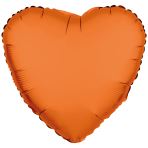 Balon foliowy serce pomarańczowy neon 43cm