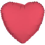 Balon foliowy serce koralowy neon 43cm