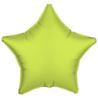 Balon foliowy gwiazdka zielony neon 43cm