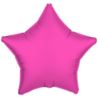 Balon foliowy gwiazdka różowy neon 43cm