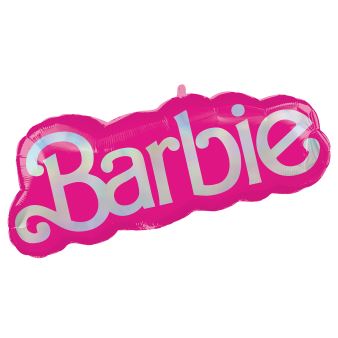 Balon foliowy napis Barbie 81cm x 30 cm