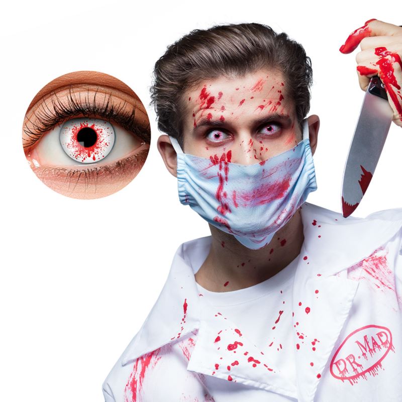 Soczewki w kolorze czerwono-białym Krew